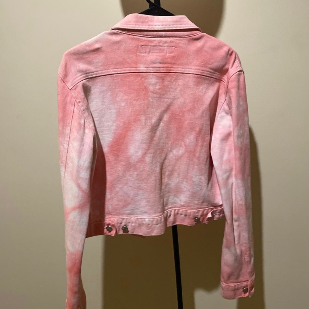 Pink, jean jacket - Picture 2 of 2